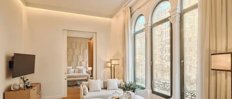 Presidential Suite | Sengetøy av topp kvalitet, minibar, safe på rommet og skrivebord