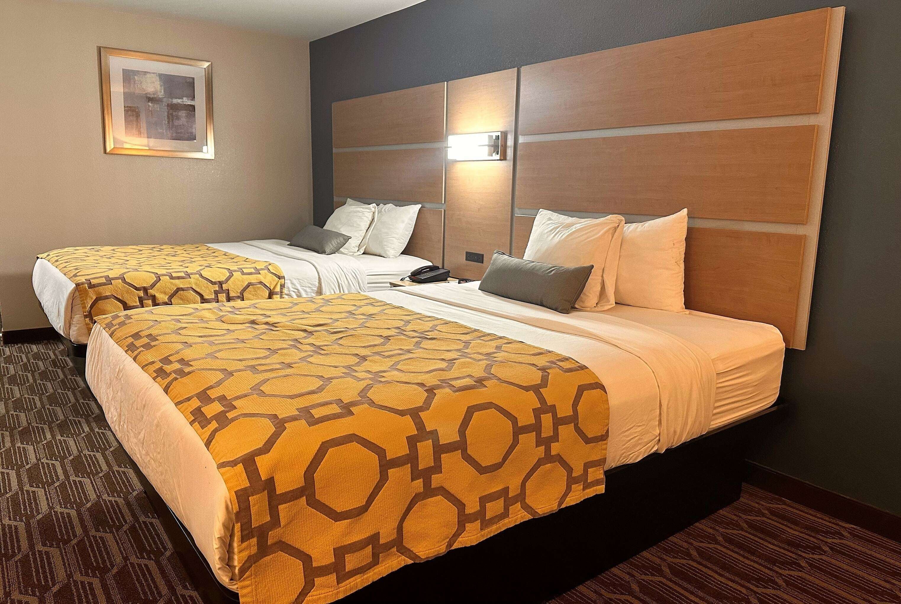 Room, 2 Queen Beds | In-room safe, desk, laptop workspace, blackout curtains