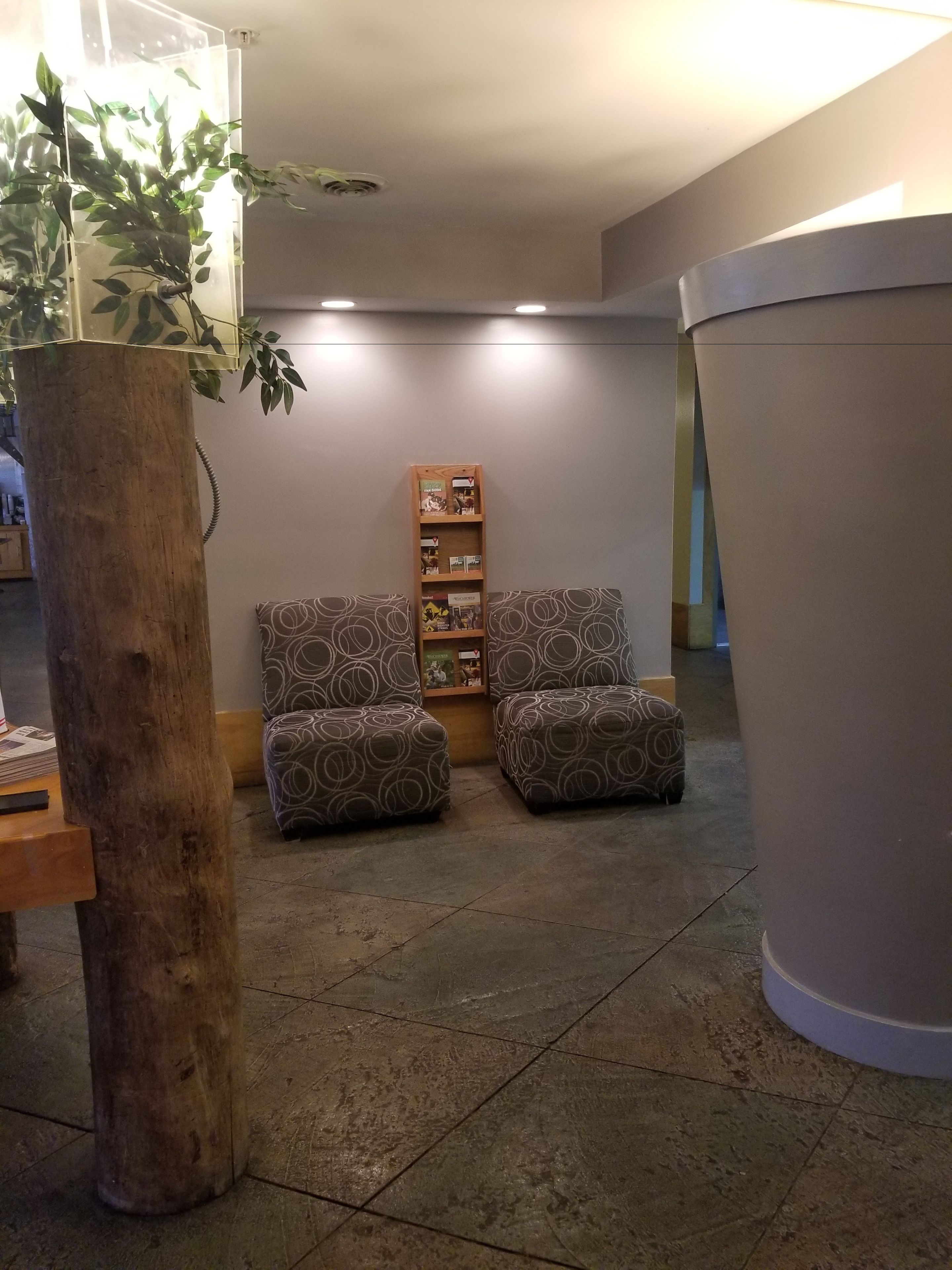 Lounge i lobbyen