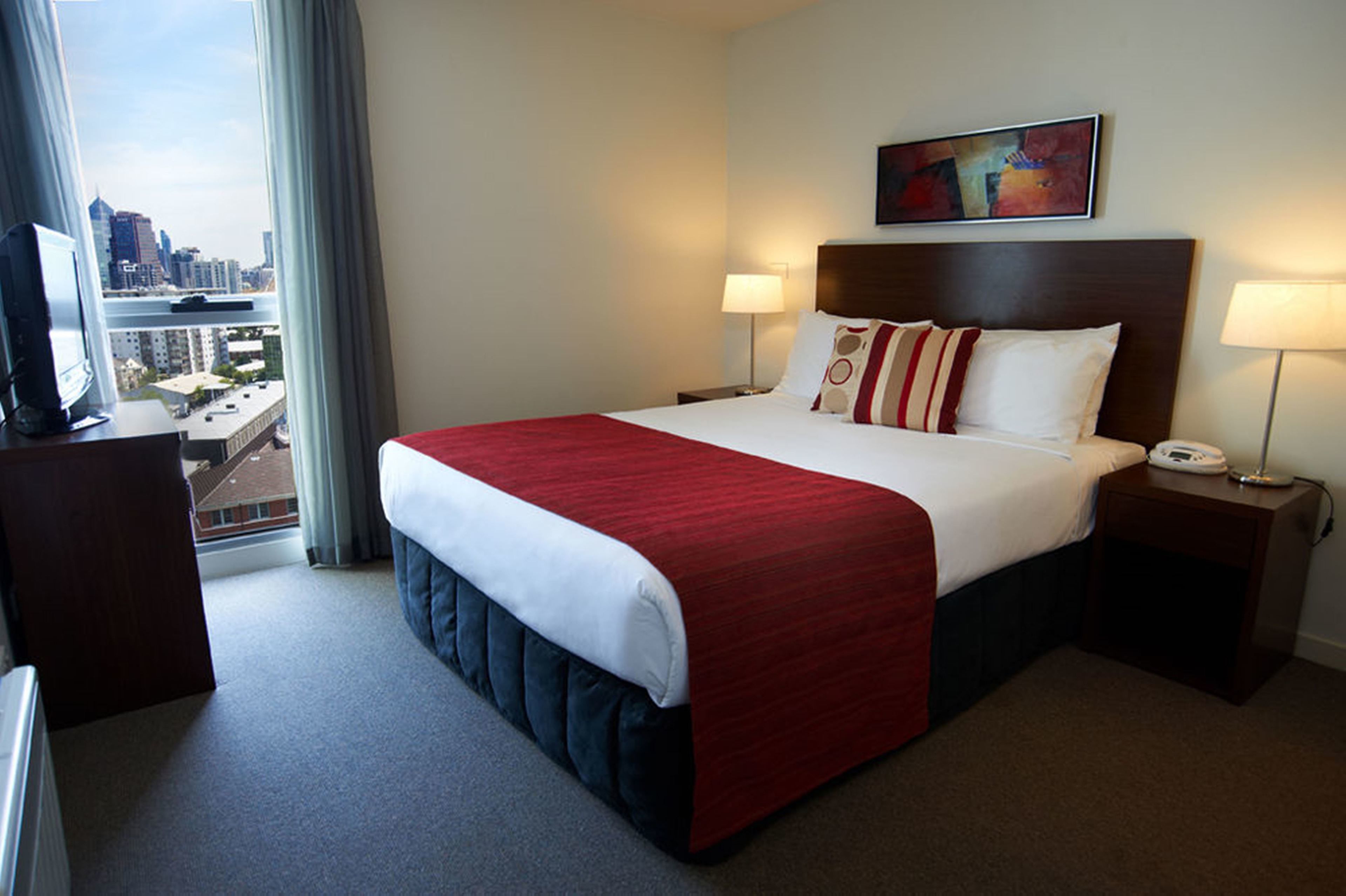 In-room safe, desk, laptop workspace, blackout curtains