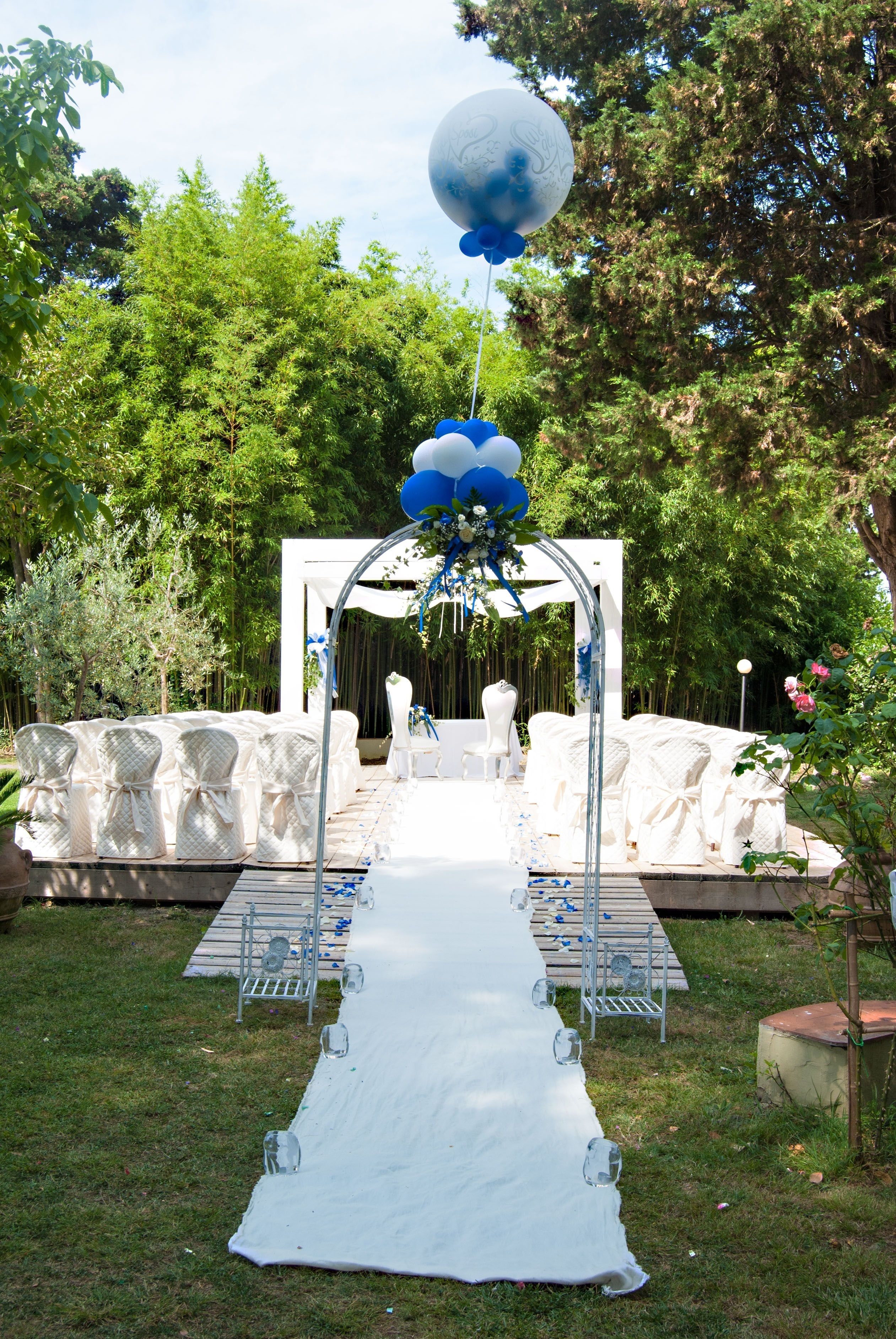 outdoor wedding area