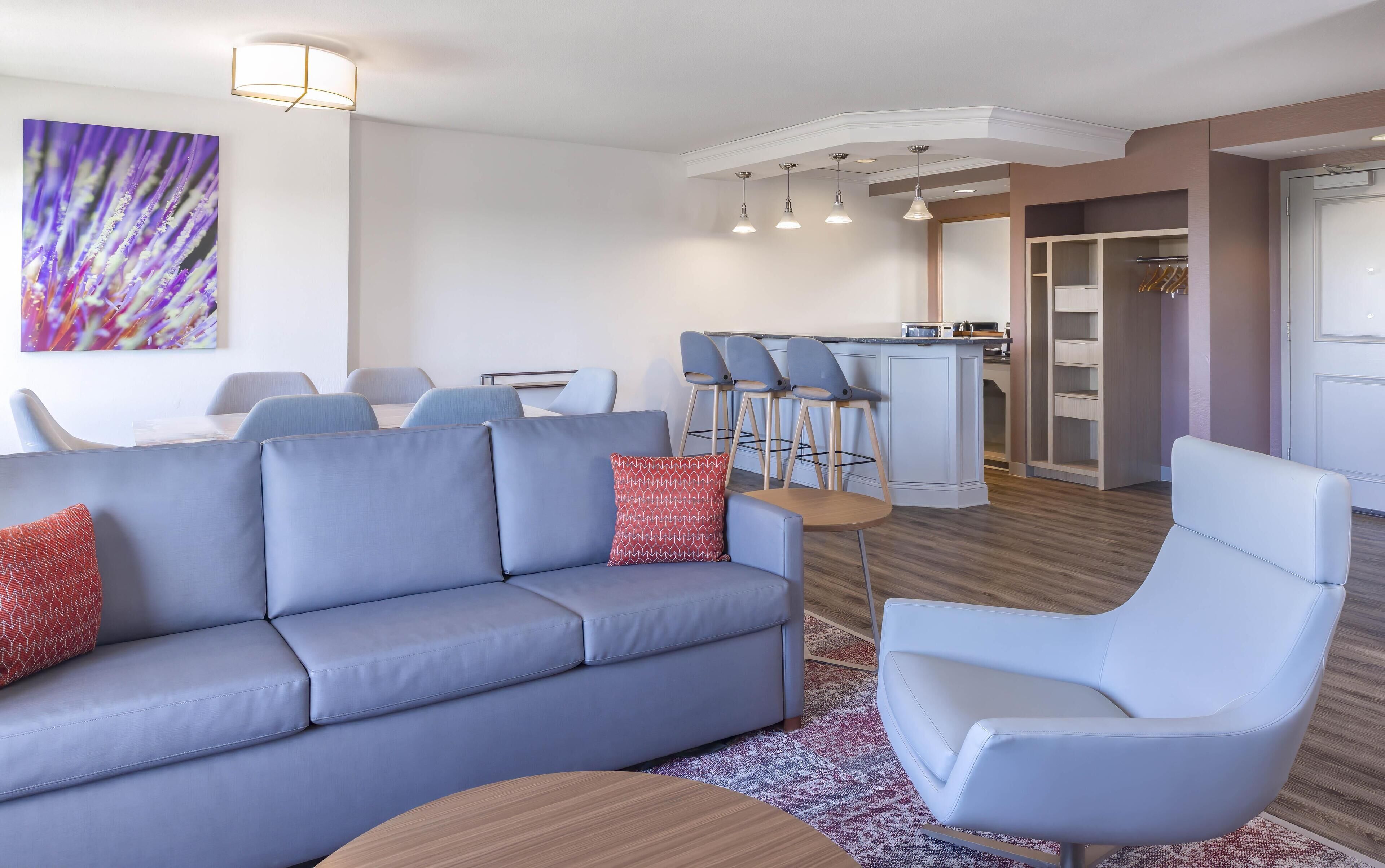 Presidential Suite, 1 King Bed with Sofa bed (1.5 Bathrooms, Accessible Shower) | Living area