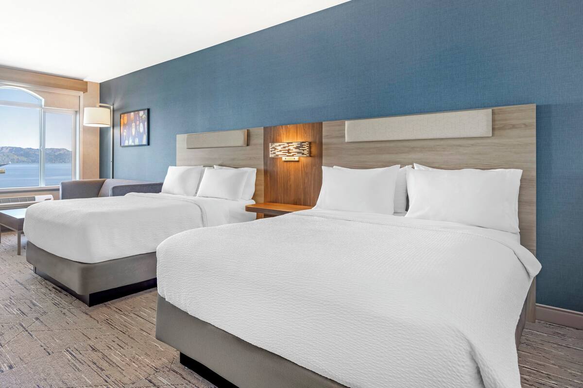 standard room, 2 queen beds, river view (extra floor space) | 1 bedroom, desk, laptop workspace, iron/ironing board