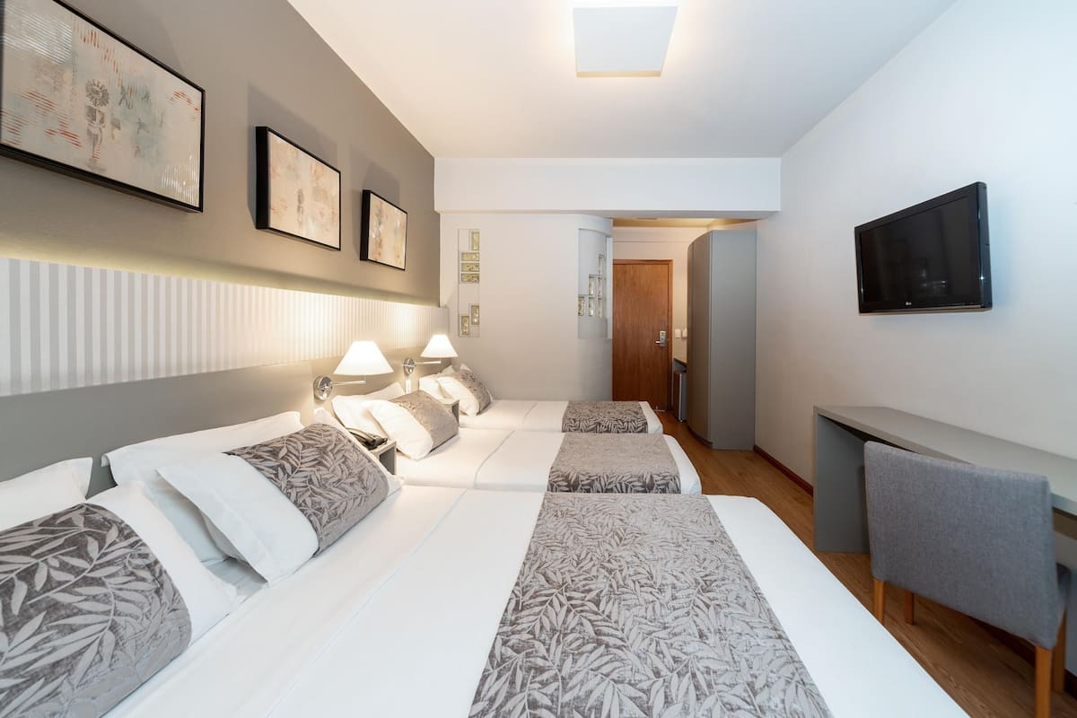 Minibar, desk, blackout curtains, soundproofing