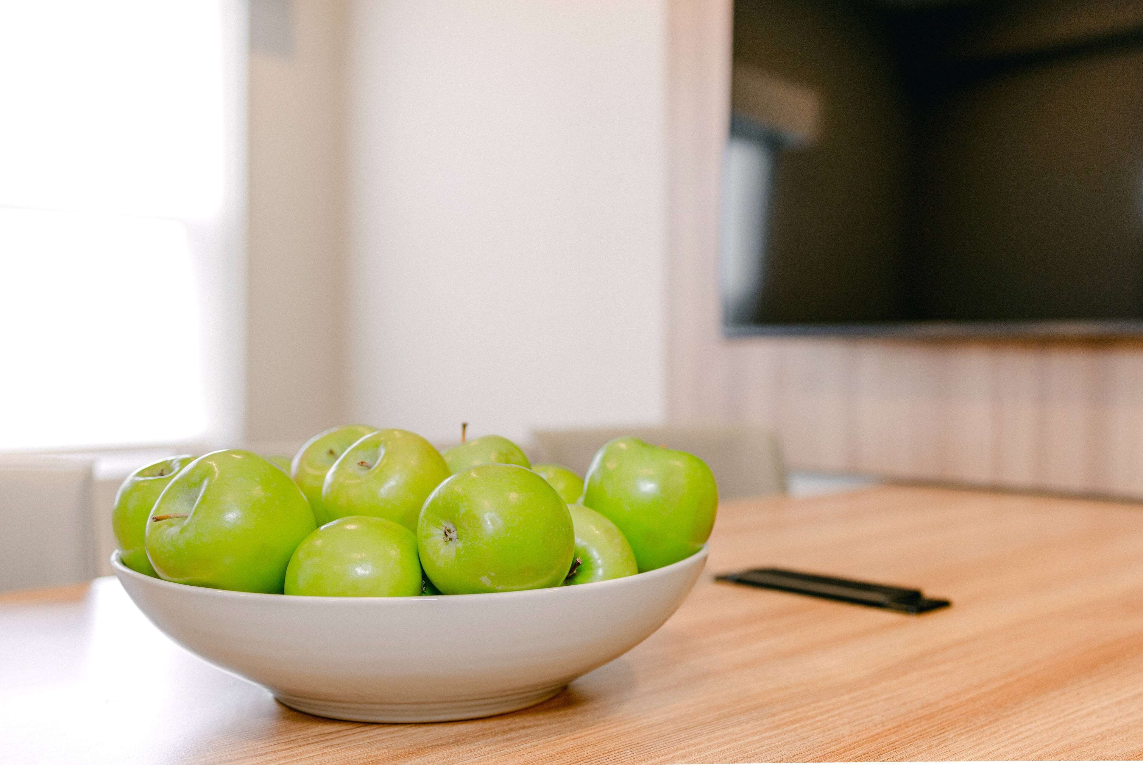 mini-fridge, microwave, coffee/tea maker