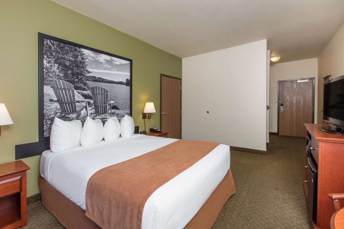 Premium bedding, down comforters, in-room safe, blackout drapes