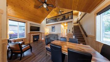 Cabaña Premium (Pet Friendly) | Zona de estar | Una televisión