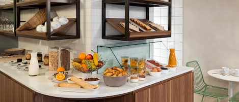 Daily buffet breakfast (EUR 14 per person)