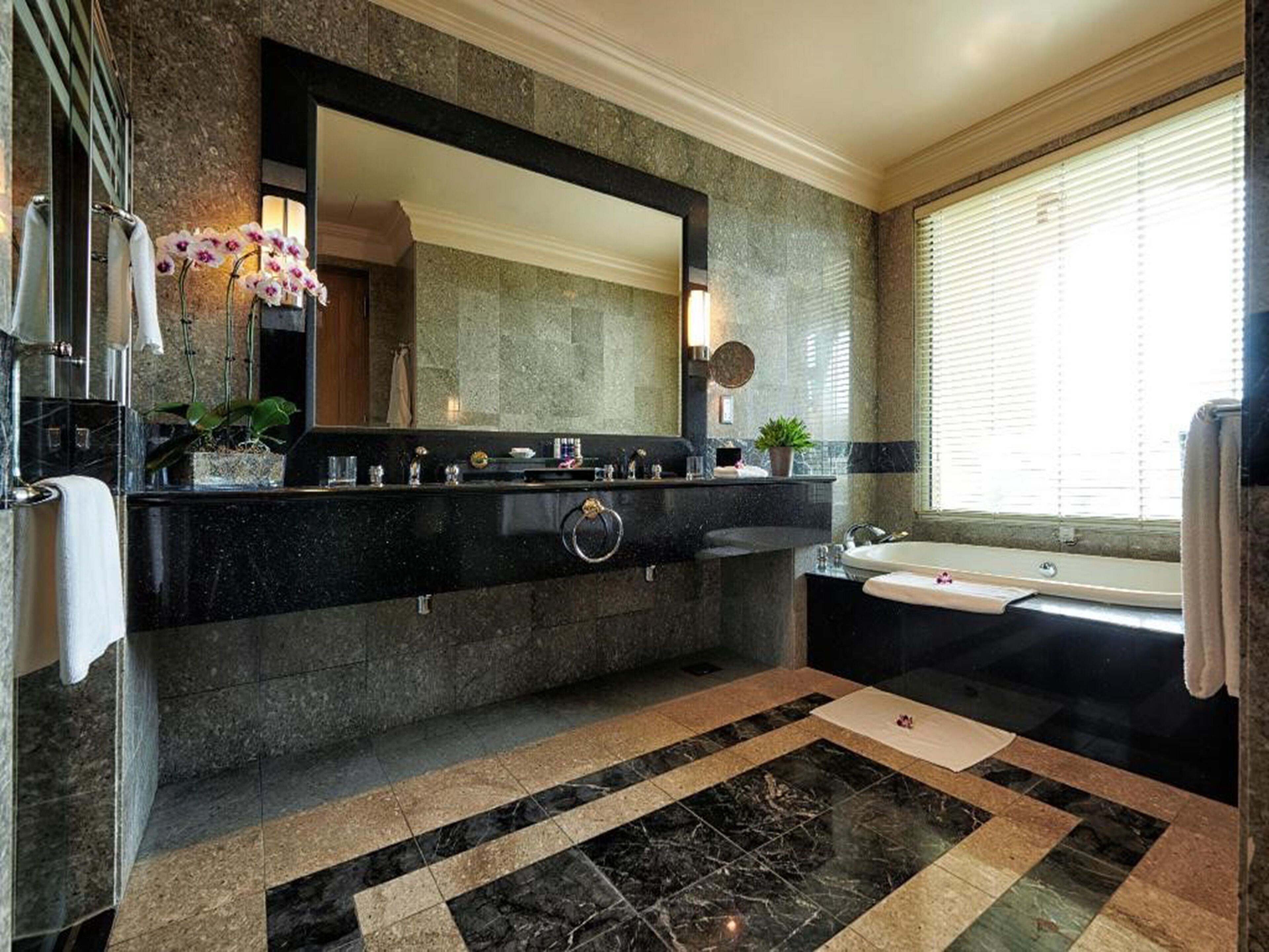 ocean room | bathroom | separate bathtub and shower, free toiletries, hair dryer, bathrobes