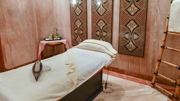Body treatments, aromatherapy, body wraps, body scrubs, facials