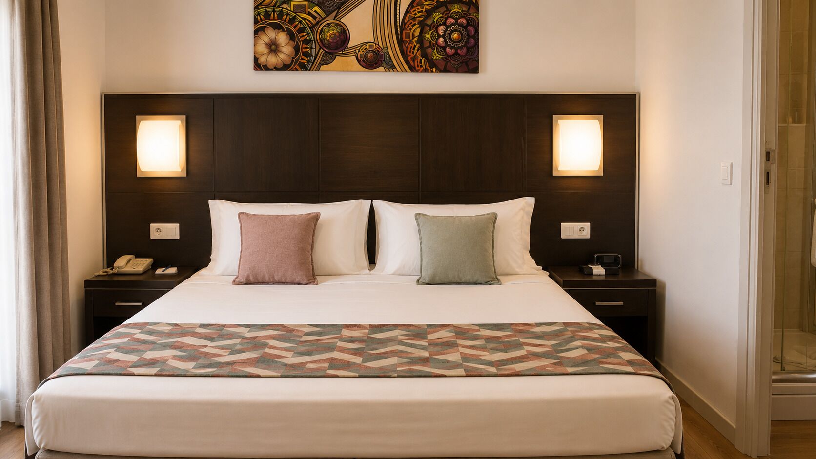 Chambre Double Confort Terrasse | Literie de qualité supérieure, minibar, coffres-forts dans les chambres