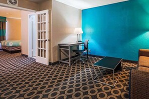 In-room safe, laptop workspace, blackout curtains, soundproofing