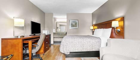 Chambre Standard, 1 trÚs grand lit, non-fumeurs | Literie de qualité supérieure, fer et planche à repasser, Wi-Fi gratuit