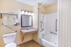 Room, 1 King Bed, Accessible, Non Smoking (Mobility) | Bathroom - Super 8 by Wyndham Decorah (Decorah)