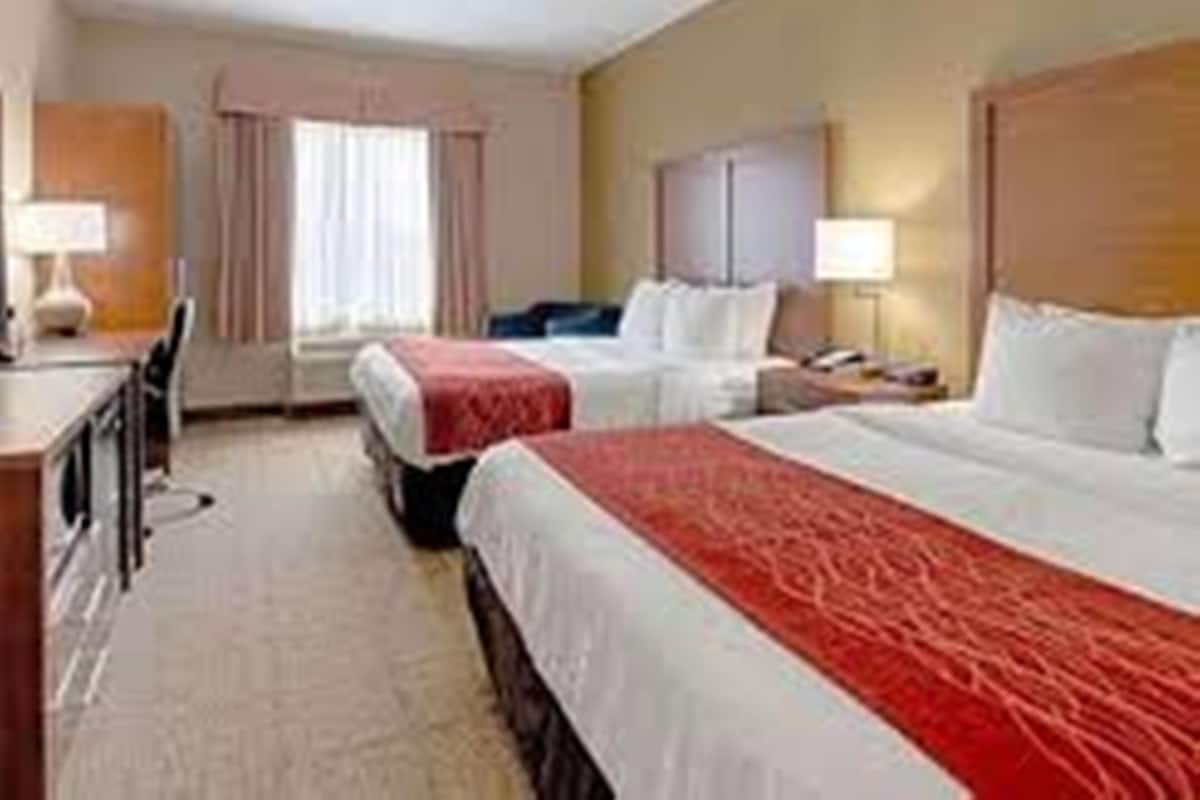 Room, 2 Queen Beds, Accessible, Non Smoking | Desk, blackout drapes, iron/ironing board, free WiFi