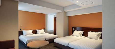 Rum - flera sängar - icke-rökare | Sängtillbehör av högsta kvalitet och värdeförvaringsskåp på rummet