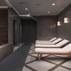 Indoor spa tub
