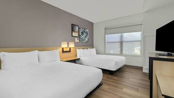 Room, 2 Queen Beds | Hypo-allergenic bedding, desk, laptop workspace, blackout drapes