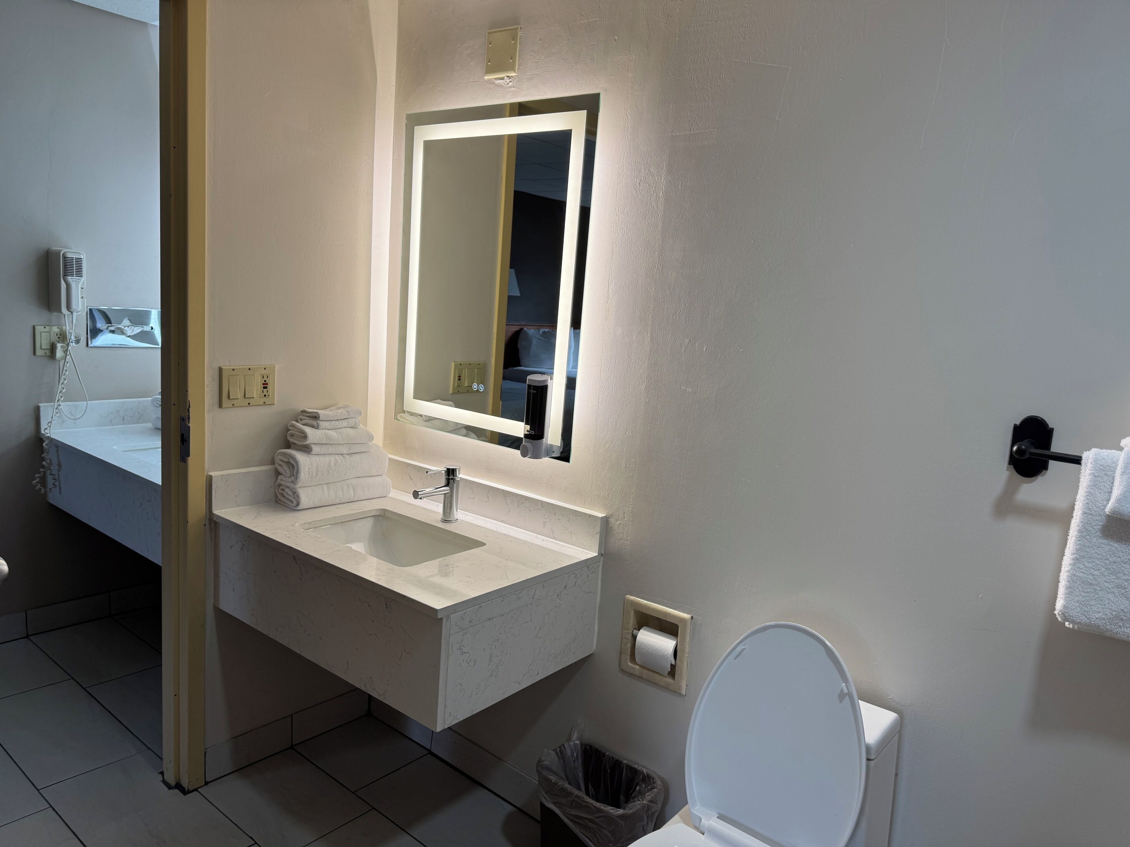 family suite, refrigerator & microwave, poolside | bathroom | combined shower/bathtub, eco-friendly toiletries, hair dryer, towels