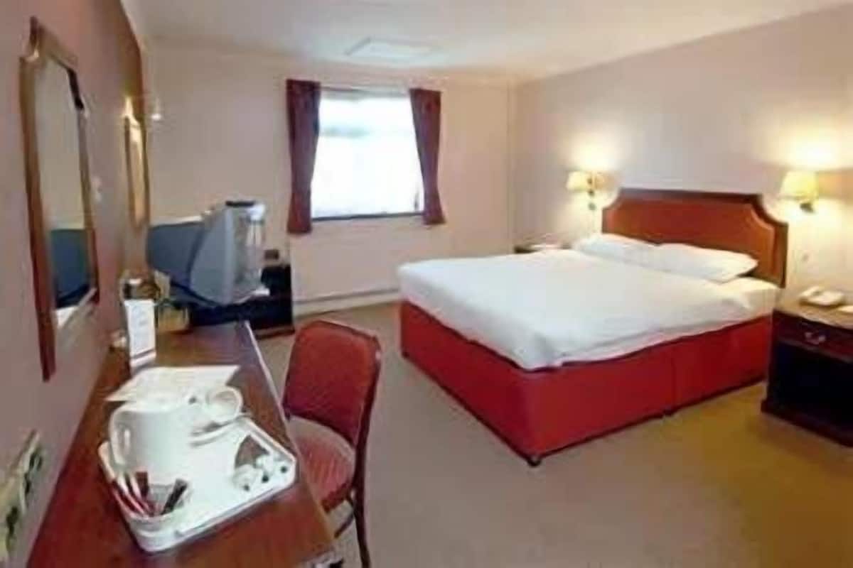 In-room safe, desk