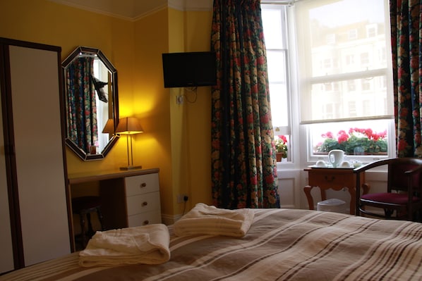 Desk, iron/ironing board, free WiFi, bed sheets