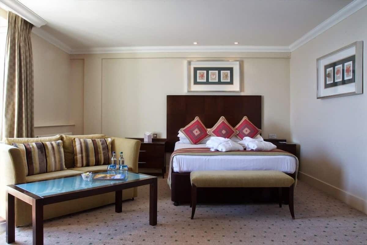 Superior Feature with View | Premium bedding, desk, iron/ironing board, free rollaway beds