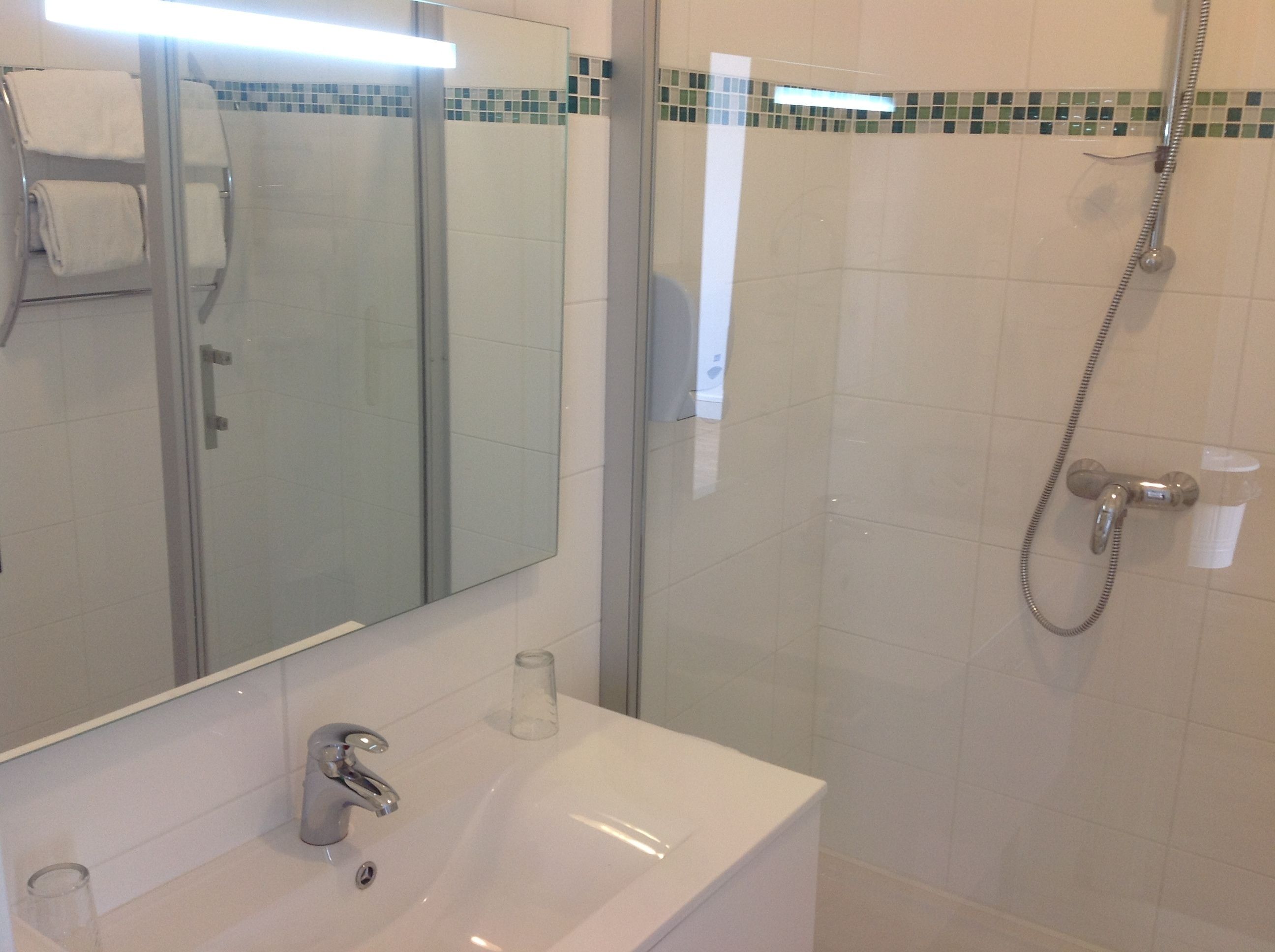 standard room | bathroom | hair dryer, towels