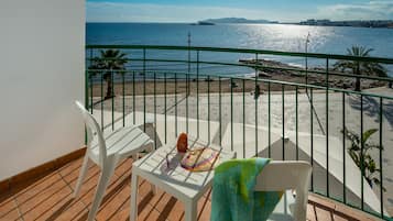 Twin kamer, uitzicht op zee | Terras