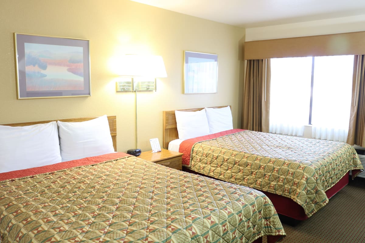 Standard Room, 2 Queen Beds | Blackout drapes, WiFi (free), bed sheets