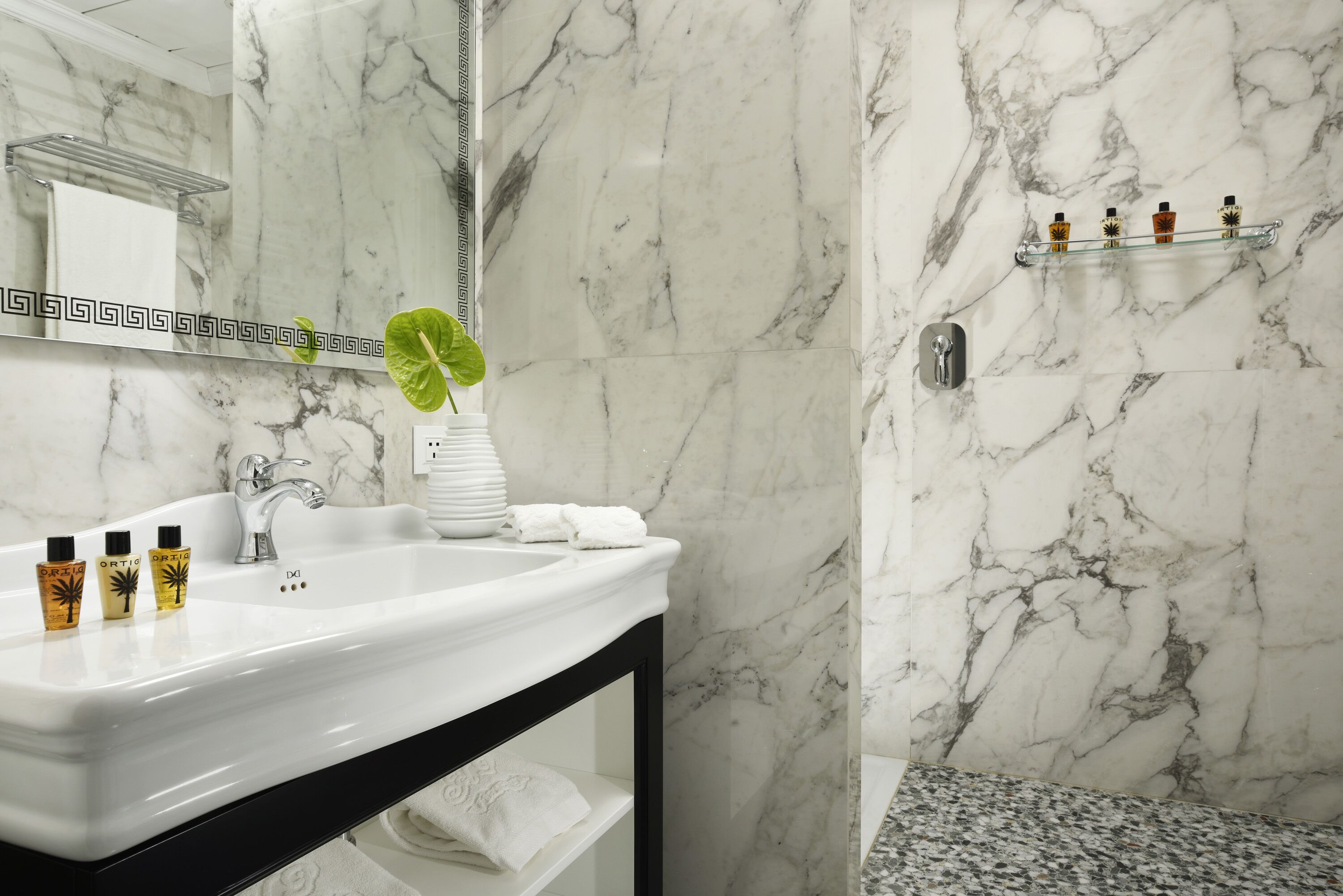 double room, balcony, sea view (panoramic) | bathroom | shower, free toiletries, hair dryer, bidet