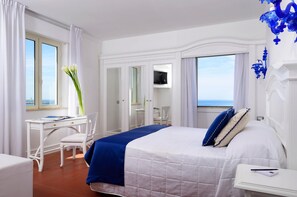 Panoramic Double Room, sea view | Premium bedding, minibar, in-room safe, desk