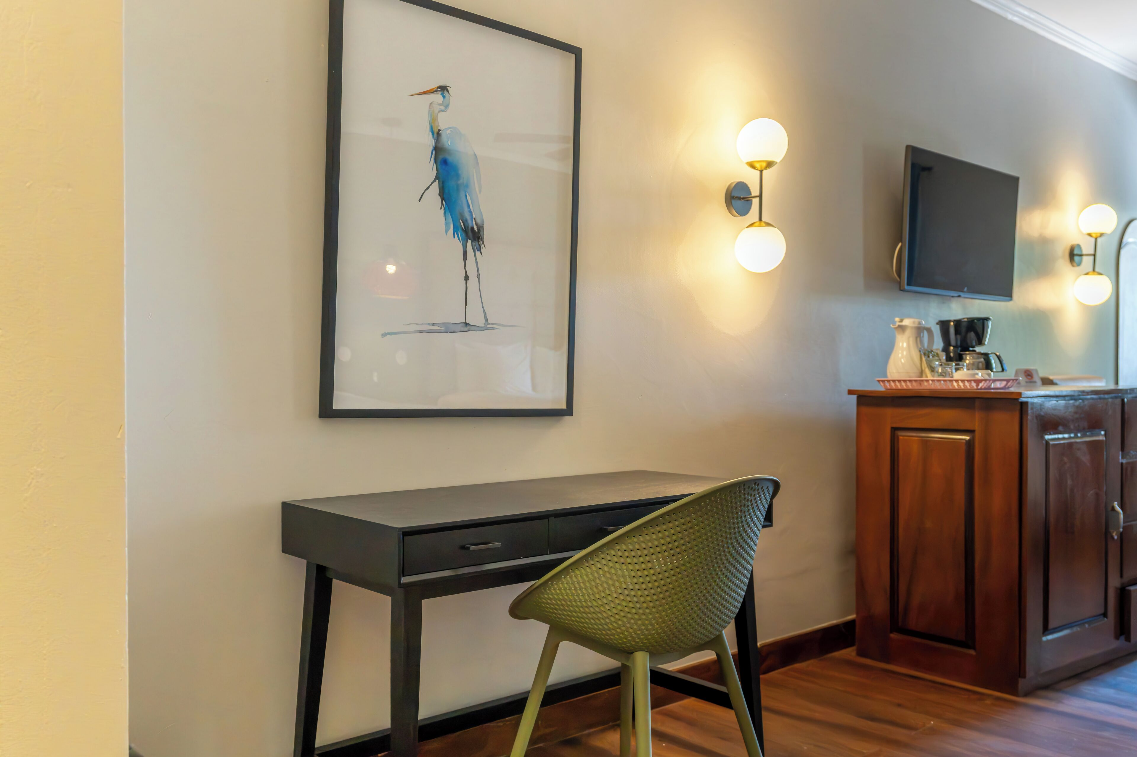 deluxe room (2 queen beds) | 1 bedroom, in-room safe, iron/ironing board, free wifi