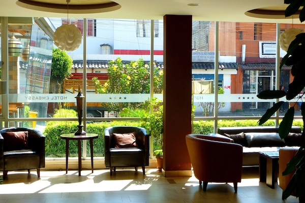 Siddeområde i lobbyen