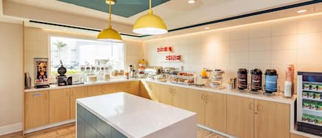 Free daily buffet breakfast