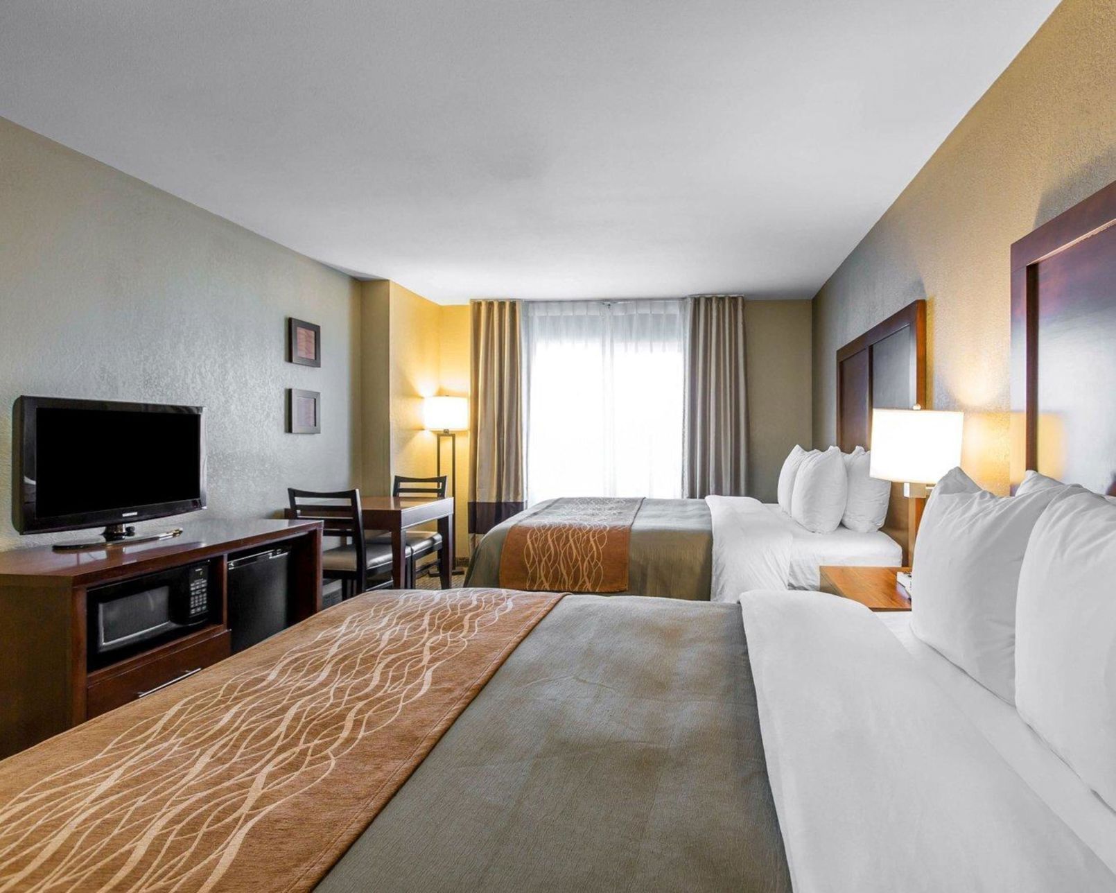 Premium bedding, pillowtop beds, individually decorated