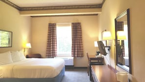 Standard Room, 1 King Bed, Non Smoking, Jetted Tub | Desk, laptop workspace, iron/ironing board, free WiFi