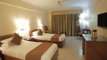 Deluxe-Zimmer | Hochwertige Bettwaren, Pillowtop-Betten, Minibar, Zimmersafe