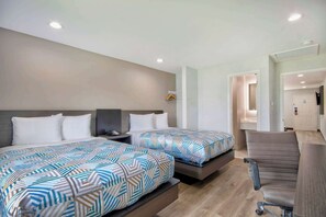 Desk, free WiFi, bed sheets