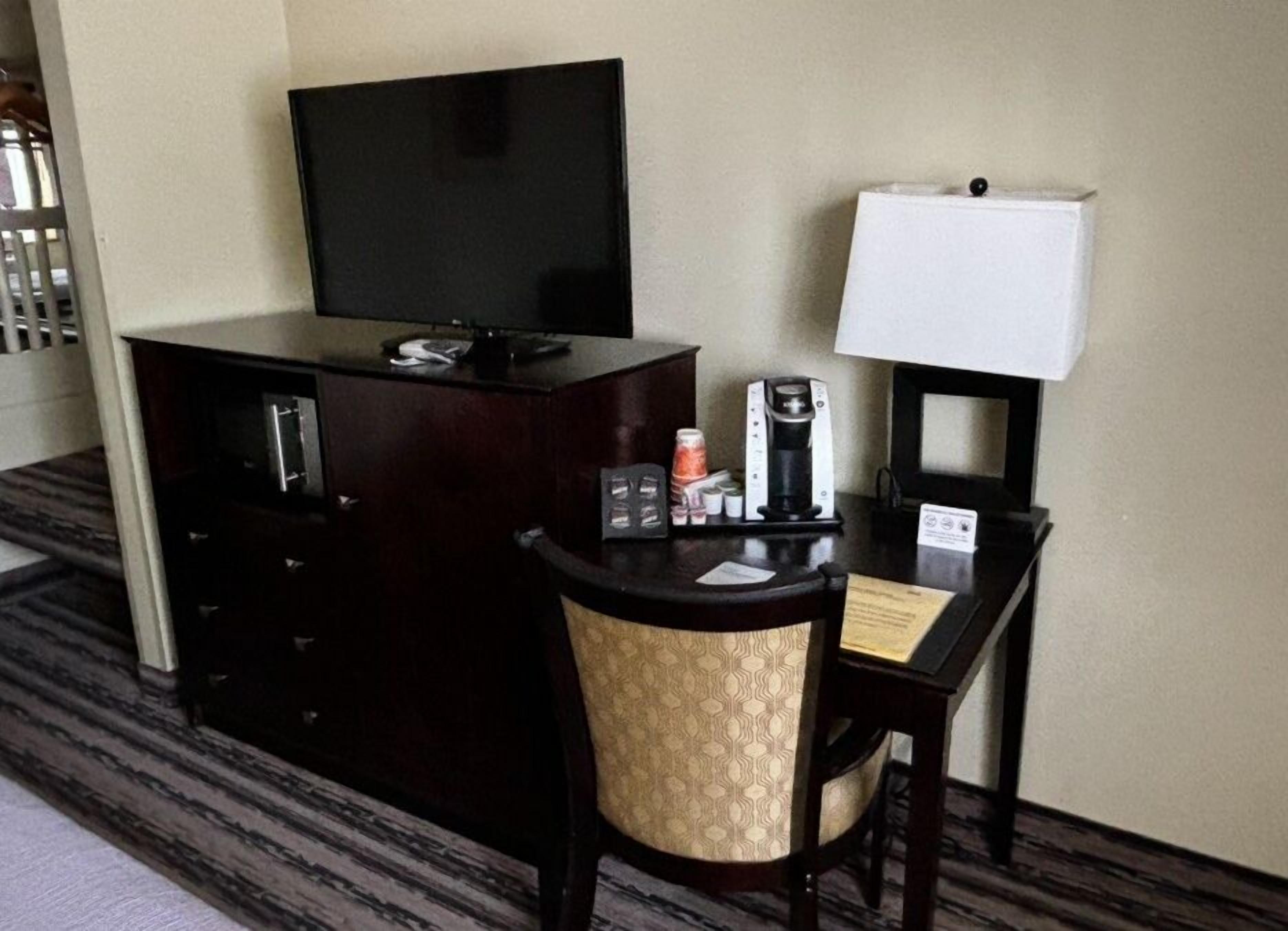 in-room safe, desk, laptop workspace, iron/ironing board