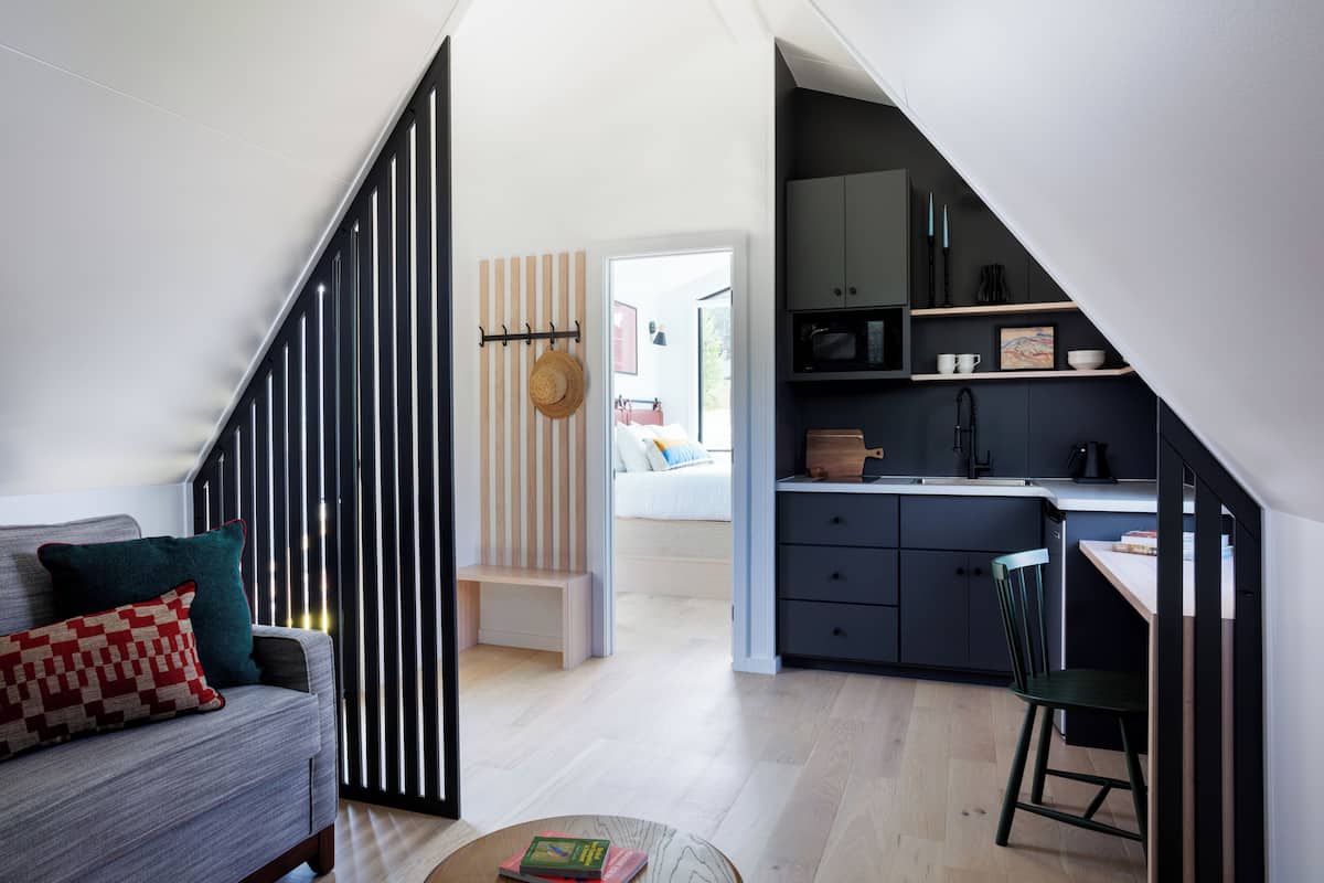 Cabin, 1 Bedroom | Living area | 55-inch Smart TV with digital channels