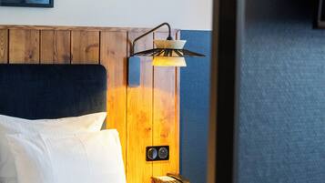 Coffres-forts dans les chambres, bureau, rideaux occultants