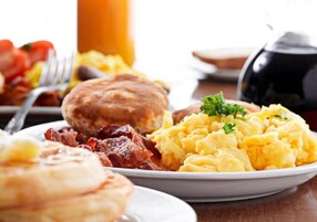 Daily buffet breakfast for a fee