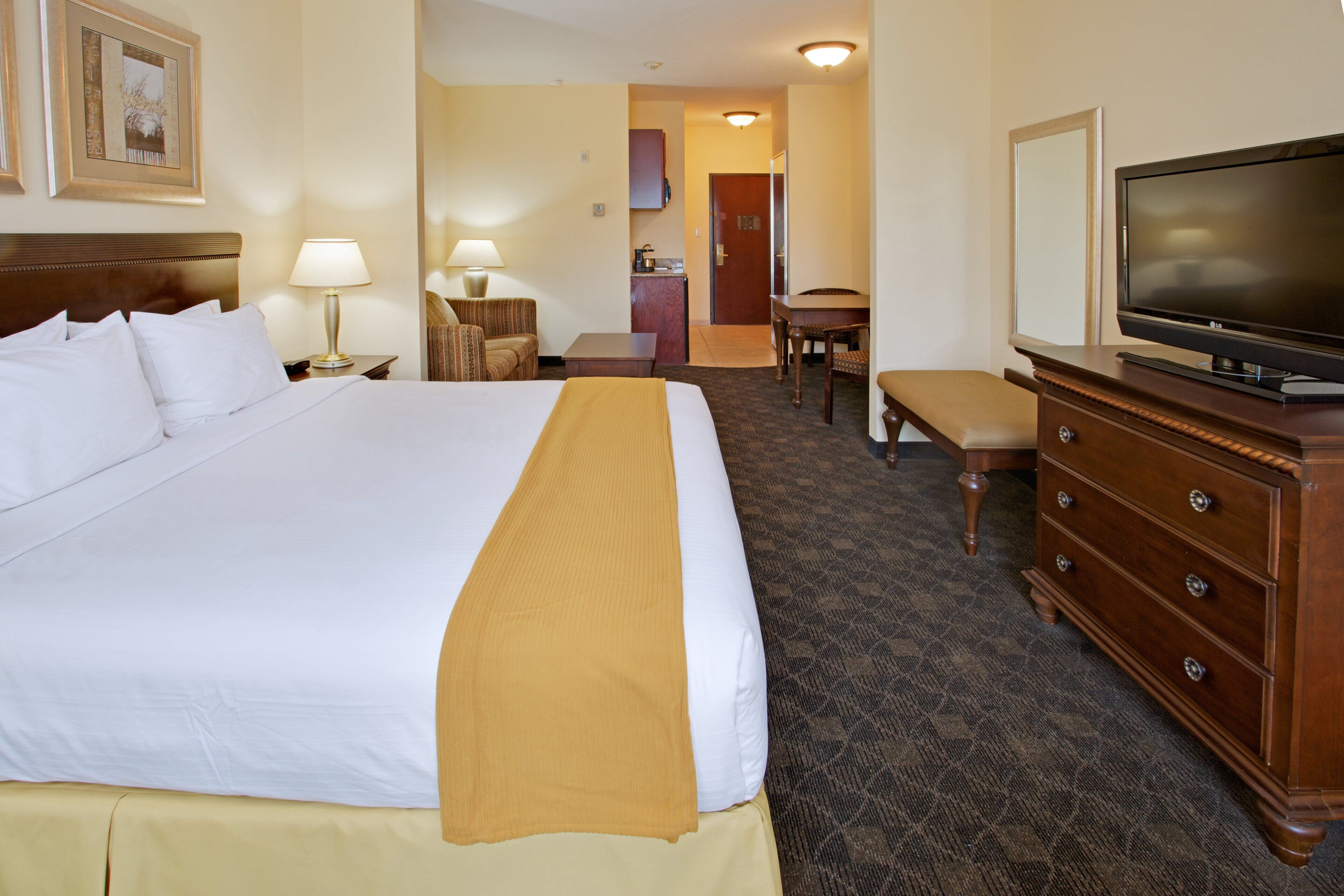 Desk, iron/ironing board, rollaway beds (free), WiFi (free)