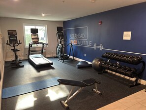 Stay active and motivated in our well-equipped gym with a variety of fitness equipment.