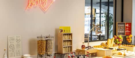 Daily buffet breakfast (EUR 14 per person)