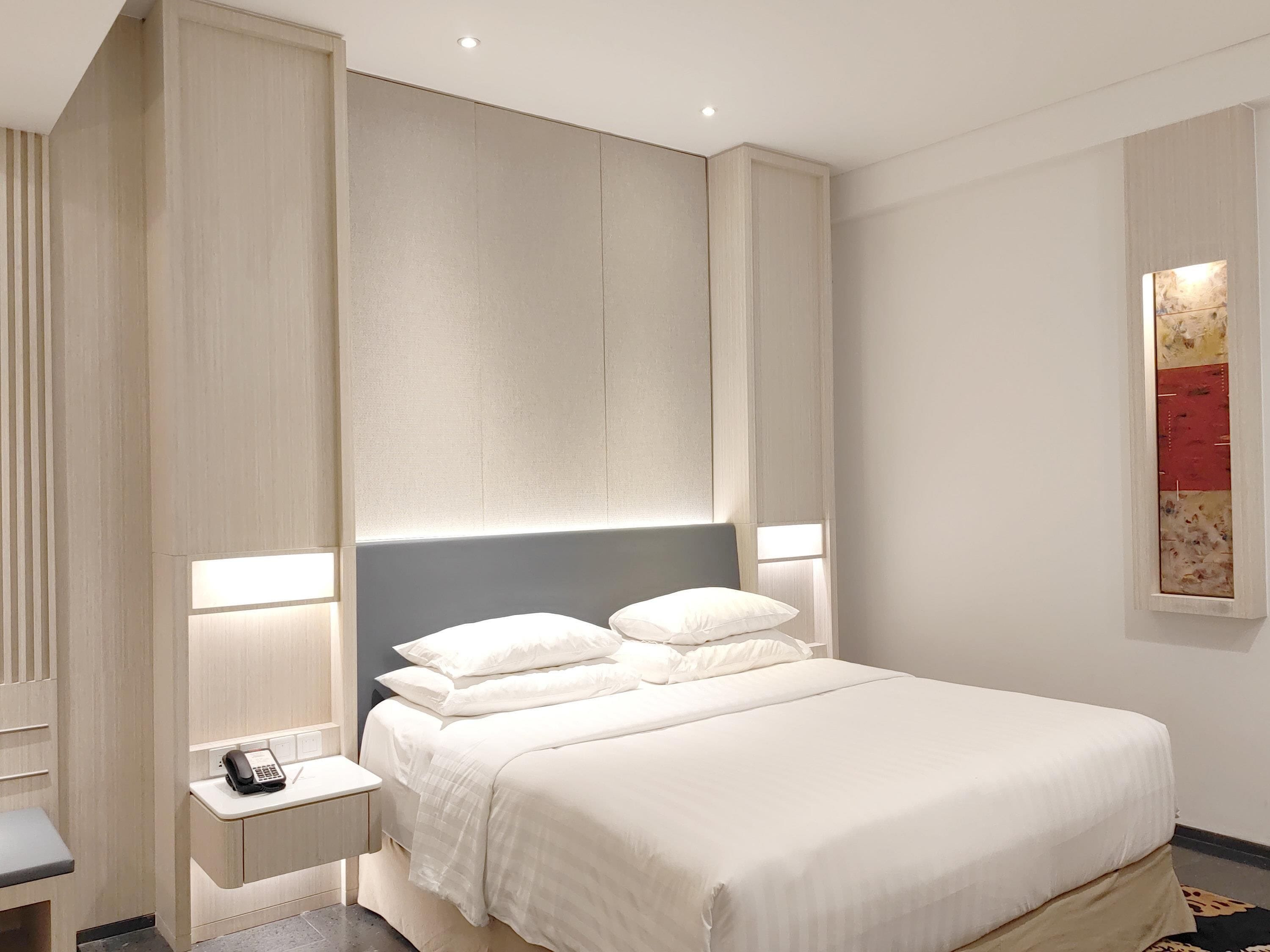 Minibar, in-room safe, desk, blackout curtains