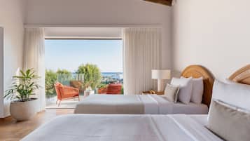 Two-bedroom Bungalow Suite Sea View | Minibaari, tallelokero huoneessa, ilmainen Wi-Fi, vuodevaatteet