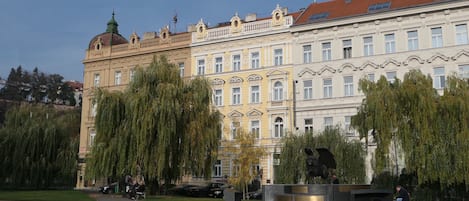 A szálláshely homlokzata