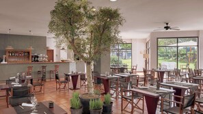 Petit déjeuner, déjeuner et dîner servis sur place