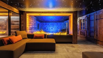 Sauna, hot tub, steam room, hot stone massages, Thai massages